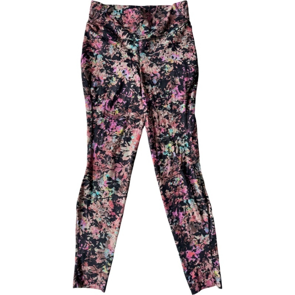 ✅ Lululemon Base Pace HR Stencil Blossom Red Multi leggings size 8